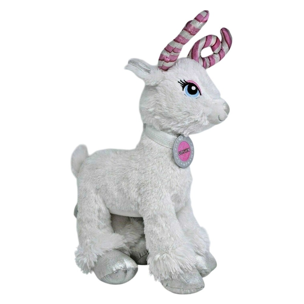 Build A Bear Candy Cane Glisten Plush Reindeer Name Collar Holiday Christmas